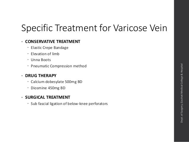 management of varicose veins management of varicose veins
